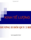 SLIDE KINH TẾ LƯỢNG: CHƯƠNG II: HỒI QUY 2 BIẾN