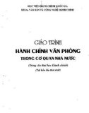 Giáo trình Hành chính văn phòng trong cơ quan nhà nước