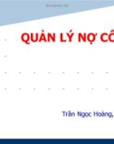 Bài giảng Quản lý công nợ - Trần Ngọc Hoàng