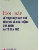 Kiến thức về quy chế tổ chức và hoạt động của thôn và tổ dân phố: Phần 1