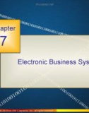 Lecture Management information systems (9/e) – Chapter 7: E-Business systems