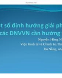 Bài giảng Một số định hướng giải pháp các DNVVN cần hướng tới