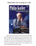 Philip Kotler bàn về quảng cáo và PR