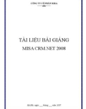 Tài liệu bài giảng MISA CRM.NET 2008