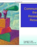 Lecture Marketing research - Chapter 14: Communicating the research results