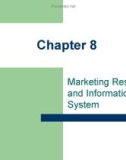 Lecture International marketing: Strategy and theory - Chapter 8: Marketing research and information system