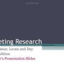 Lecture Marketing research (12thedition) - Chapter 3: The marketing research process