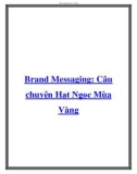 Brand Messaging: Câu chuyện Hạt Ngọc Mùa Vàng