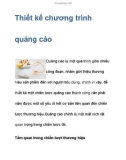 Thiết kế chương trình quảng cáo