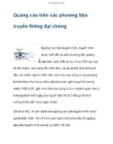 Quảng cáo trên các phương tiện truyền thông đại chúng