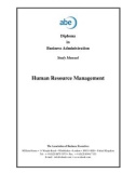 Human Resource Management -Diploma in Business Administration Study Manual