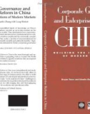 Corporate Governance and Enterprise Reform in China