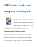 OMO - bước chuyển mình trong định vị thương hiệu