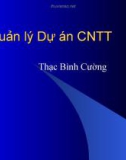 Bài giảng Quản lý dự án phần mềm: Bài 5 - Thạc Bình Cường