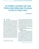 Thị trường lao động Việt Nam trong Cộng đồng Kinh tế ASEAN: Cơ hội và thách thức