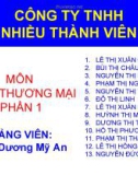 Luật thương mại phần 1