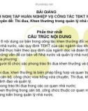 Bài giảng chuyên đề: Thi đua, khen thưởng trong quản lý nhà nước