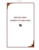 PHƯƠNG PHÁP NGHIÊN CỨU KHOA HỌC