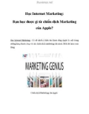 Học Internet Marketing: Bạn học được gì từ chiến dịch Marketing của Apple?