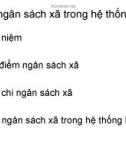 Bài giảng Ngân sách nhà nước