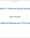 Bài giảng Lý thuyết và chính sách thương mại quốc tế: Chính sách thương mại ở Việt Nam