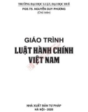 Giáo trình Luật Hành chính Việt Nam: Phần 1