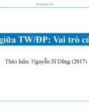 Bài giảng Luật và chính sách kinh tế - Bài 3: Phân quyền giữa trung ương và địa phương: Vai trò của Hiến pháp