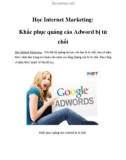 Học Internet Marketing: Khắc phục quảng cáo Adword bị từ chối