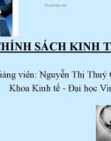 Bài giảng Chính sách Kinh tế