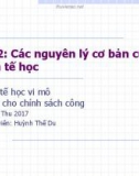 Bài giảng Kinh tế học vi mô dành cho chính sách công: Bài 2 - Các nguyên lý cơ bản của Kinh tế học (2017)