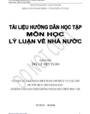 Bài giảng Lý luận về nhà nước