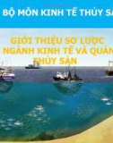 Bài giảng Giới thiệu sơ lược về ngành kinh tế và quản lý thủy sản