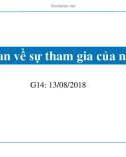 Bài giảng Quản trị nhà nước - Bài 14: Tổng quan về sự tham gia của người dân