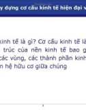 Xây dựng cơ cấu kinh tế hiện đại và hợp lý