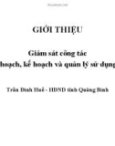 Bài giảng Giới thiệu giám sát công tác quy hoạch, kế hoạch và quản lý sử dụng đất