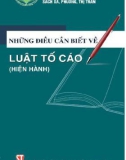 Kiến thức cơ bản về Luật tố cáo (hiện hành)