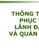 Bài giảng thông tin phục vụ lãnh đạo và quản lý