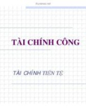 CHƯƠNG: TÀI CHÍNH CÔNG