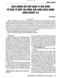 Định hướng đổi mới quản lý nhà nước về kinh tế dưới tác động của cuộc cách mạng công nghiệp 4.0