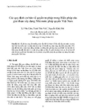 Các quy định cơ bản về quyền tư pháp trong Hiến pháp của giai đoạn xây dựng Nhà nước pháp quyền Việt Nam