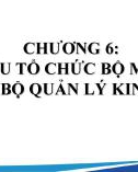 Bài giảng Nguyên lý quản lý kinh tế - Chương 6: Cơ cấu tổ chức bộ máy và cán bộ quản lý kinh tế (Năm 2022)