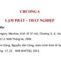 Bài giảng Kinh tế vĩ mô 2 - Chương 6: Lạm phát – thất nghiệp