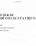 Bài giảng Kinh tế học vĩ mô: Lý thuyết và ứng dụng chính sách - Bài giảng 23&24