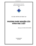 Tài liệu hướng dẫn học tập: Phương pháp nghiên cứu khoa học luật