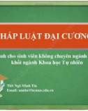 Bài giảng Pháp luật đại cương: Bài 0 - ThS. Ngô Minh Tín