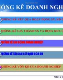 Bài giảng Thống kê doanh nghiệp - Chương 4