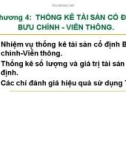 Bài giảng Thống kê tài sản cố định bưu chính - viễn thông