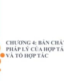 Bài giảng Luật kinh tế 1 - Chương 4: Bản chất pháp lý của hợp tác xã và tổ hợp tác