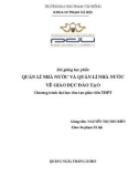 Bài giảng Quản lý nhà nước và quản lý nhà nước về giáo dục đào tạo - ĐH Phạm Văn Đồng