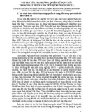 Vai trò của thị trường quyền sử dụng đất trong phát triển kinh tế thị trường nước ta